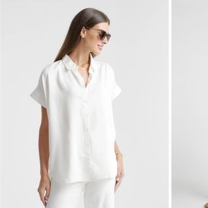 Quince camp shirt ivory